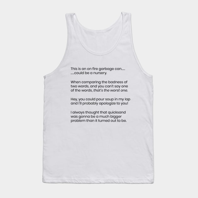 Plethora of Quotes Tank Top by darrianrebecca